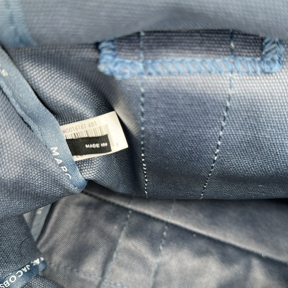 Marc Jacobs Blue and Black Tote Bag with Detachable Strap - Picture 7 of 14